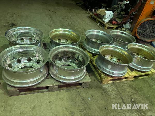 Drivaxelsfälgar Alcoa 9*22,5 8 st