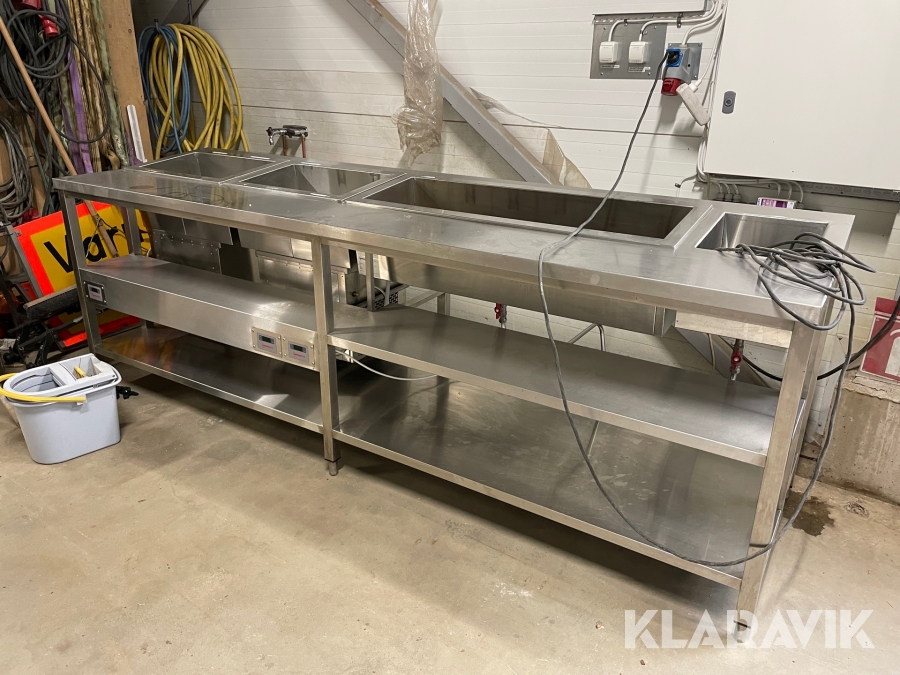 Serveringsbänk med värme och kyla Novameta UWM2