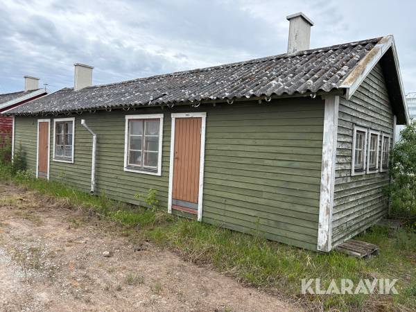 Bod med lägenhet & utrivet förråd 13x4,3m