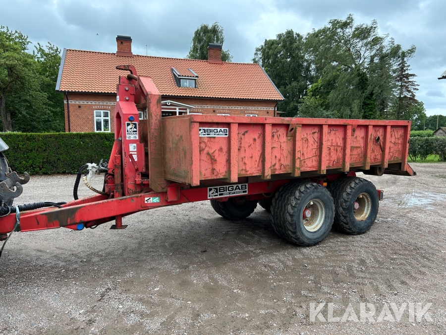Lastväxlarvagn Bigab 12-15 ink schaktflak