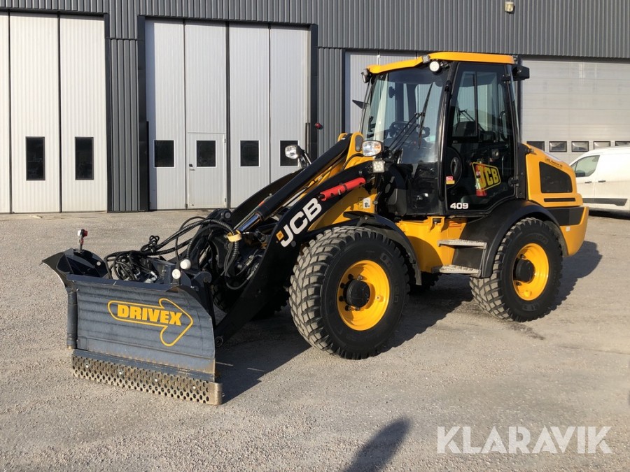 Lastmaskin JCB 409 6 ton T4 med redskap