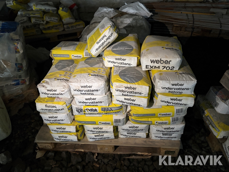Undervattens betong och expanderbetong Weber EXM 702 ca 40 st