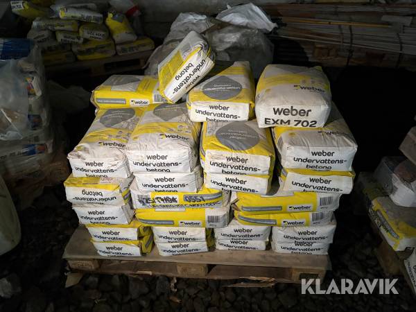 Undervattens betong och expanderbetong Weber EXM 702 ca 40 st