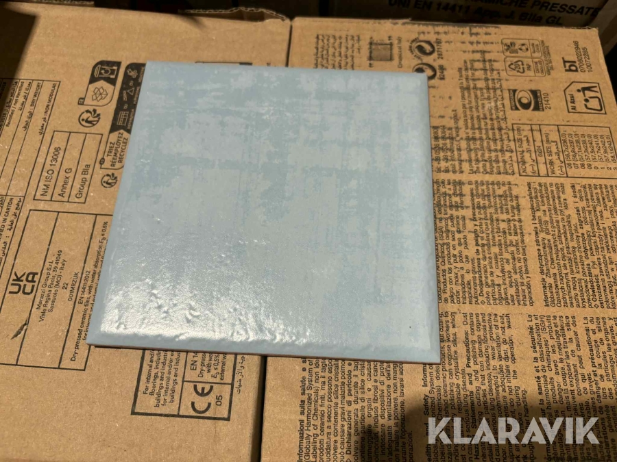 Blått kakel - 25 m2