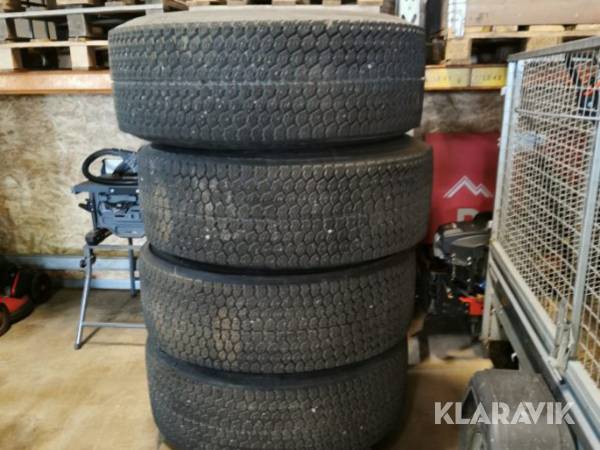 Hjul till weycor Michelin 385/65R22.5 nav 22.5 8 bult 4st