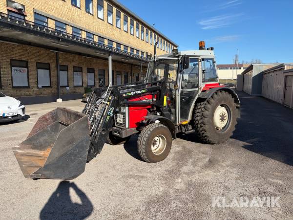 Traktor Massey Ferguson 350 med frontlastare och redskap