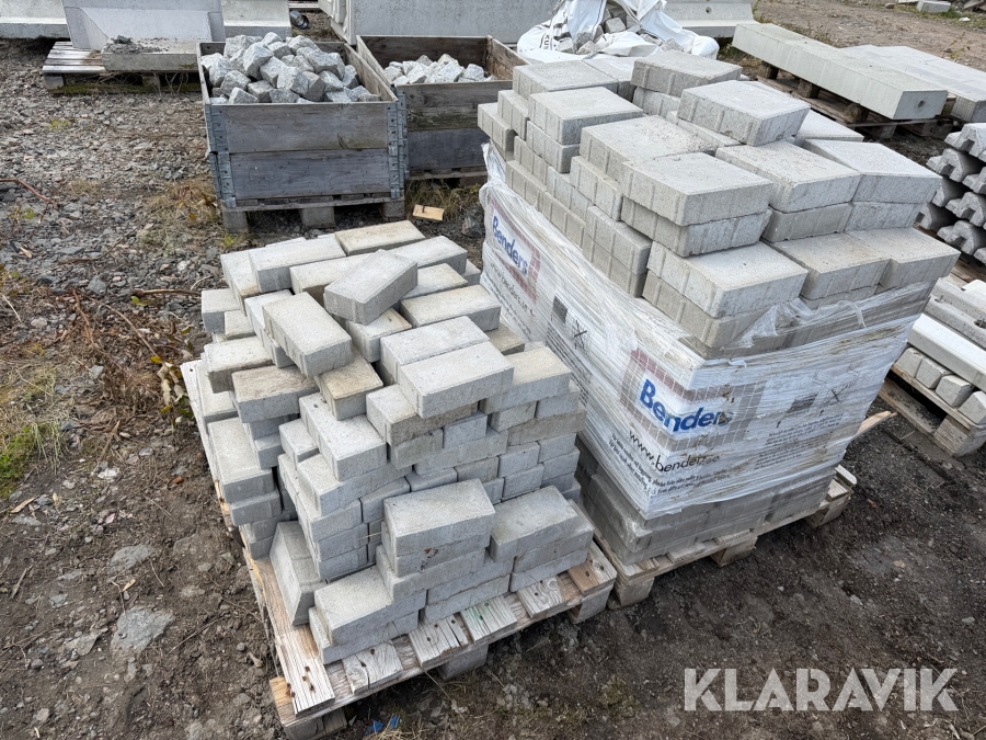 Betongplattor Benders 3 pallar