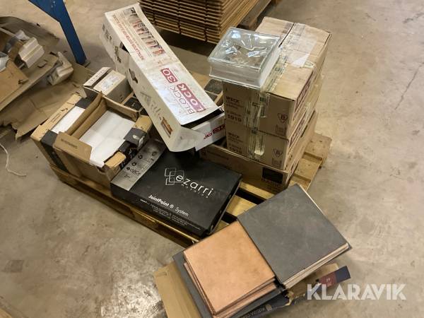 Glasblock, kakel och klinkers