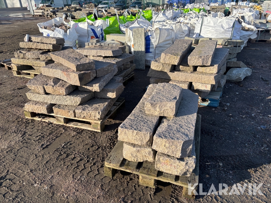 Svensk begagnad kantsten 100 meter