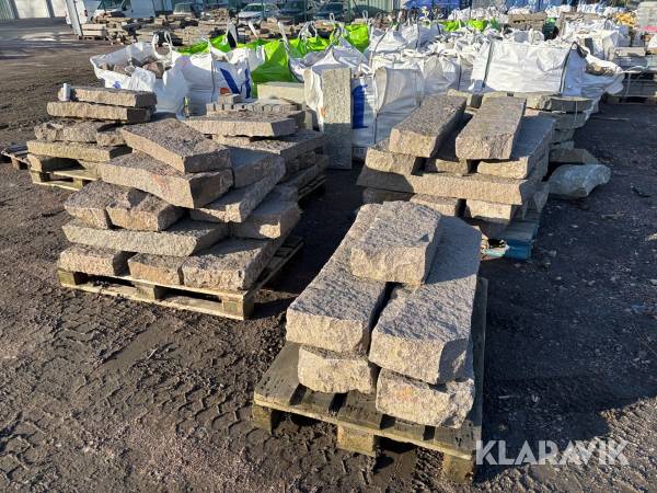 Svensk begagnad kantsten 100 meter