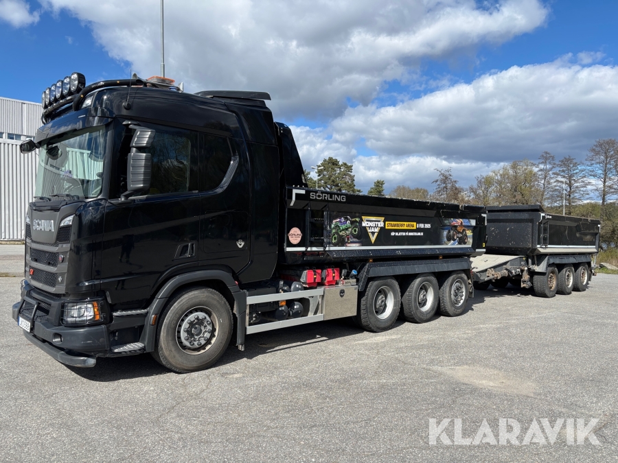Tippbil & släp Scania R530B8X4*4NB 2024, 530hk V8