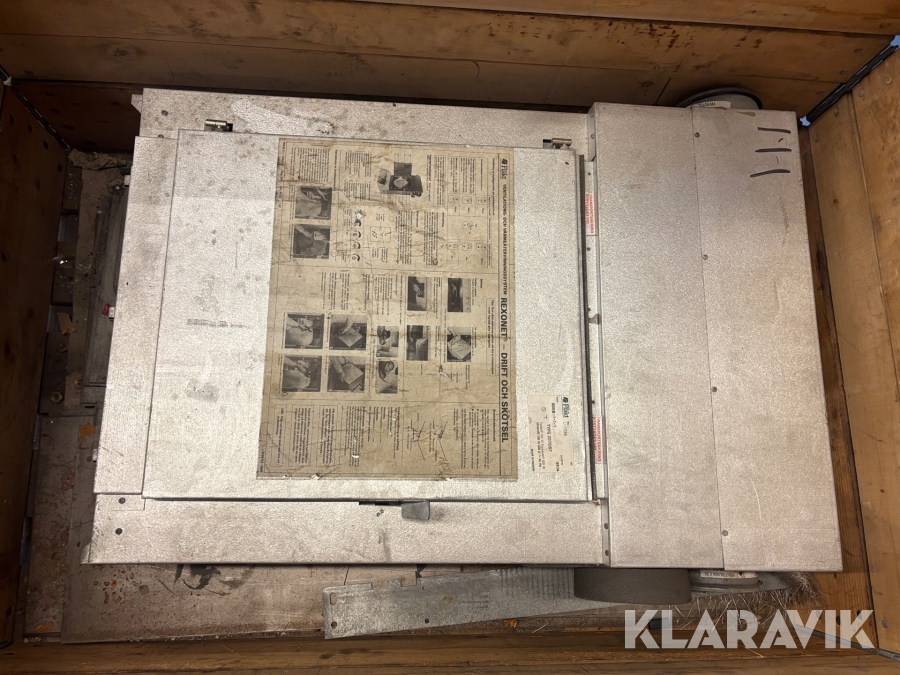 Ventilation / Värmeåtervinningssytem Svensk Fläktfabriken RDKB1-1-1 750w