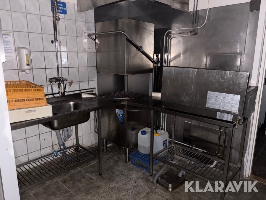 Diskmaskin och rostfria bänkar AT 900