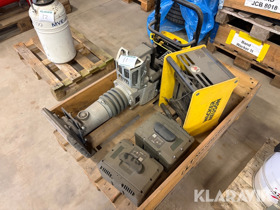 Vibrostamp batteridriven Wacker Neuson AS50e med batterier & laddare