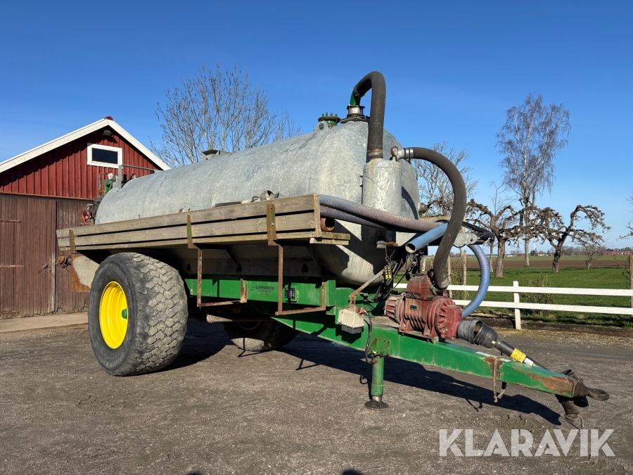 Gödselspridare Omas / Vaia MB 100 Ex Vacuumtunna med kompressor