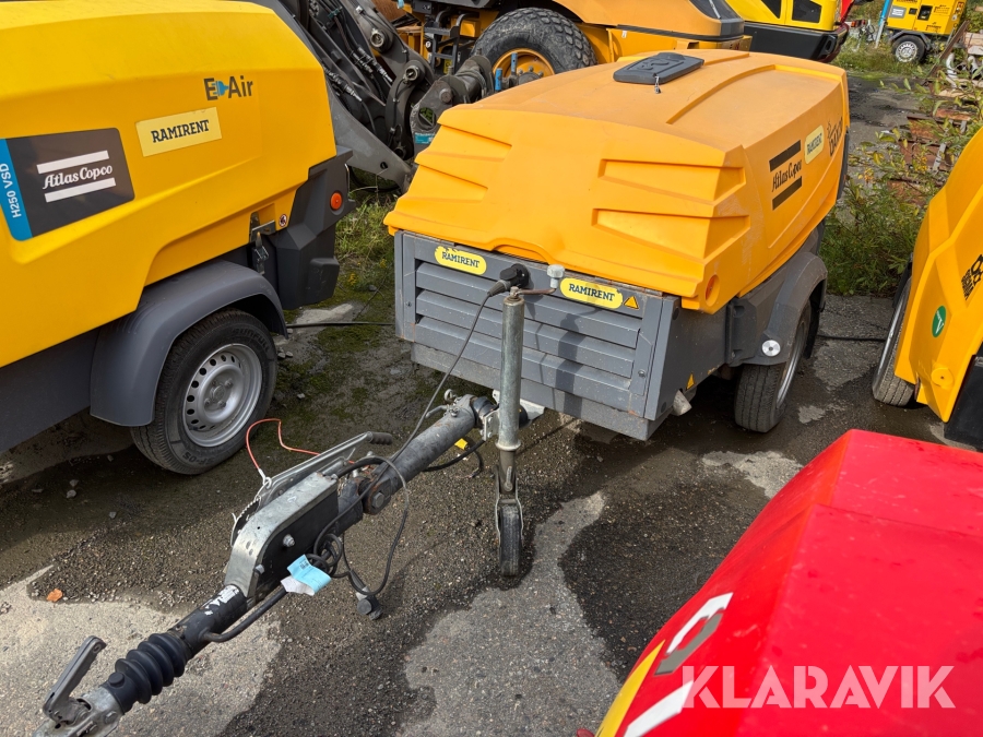 Elverk 20 kVA på släp Atlas Copco QAX20