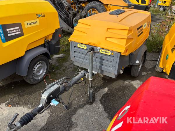 Elverk 20 kVA på släp Atlas Copco QAX20