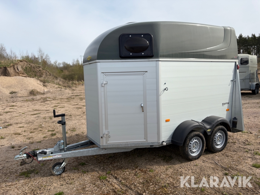 2-Axlad Hästtransport Humbaur Equitos Alu 1200 kg lastvikt