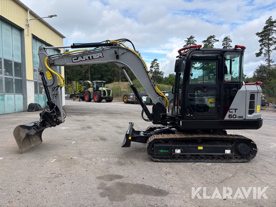 Grävmaskin Carter CT60-8B med 4 redskap
