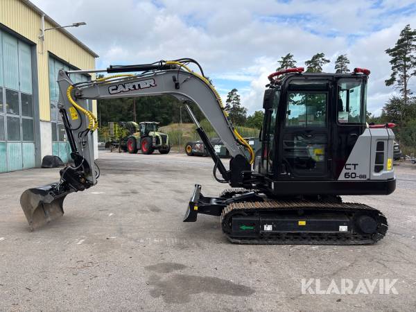 Grävmaskin Carter CT60-8B med 4 redskap