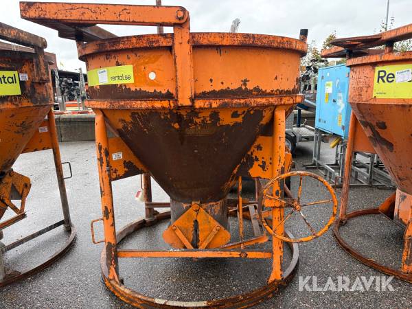 Betongbasker 1500 L