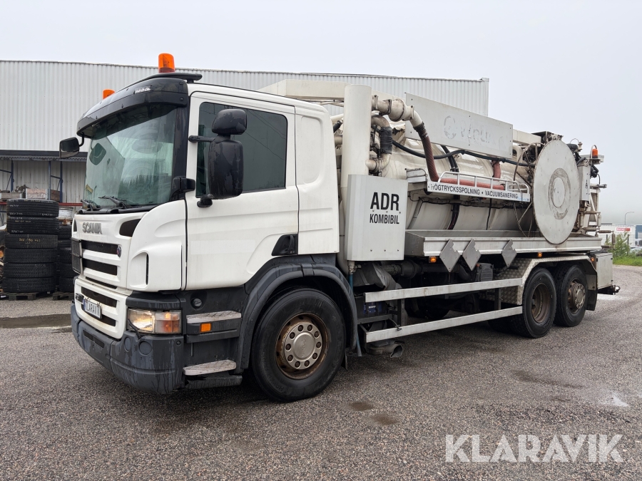 Slamsugarbil Scania P340 6x2 11.7 ADR 340hk