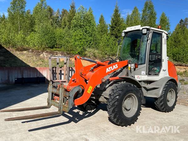 Hjullastare Atlas 65 super med flera redskap