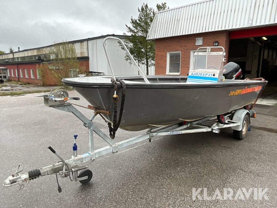 Motorbåt med trailer Sjöjeep 53 Suzuki 115HK
