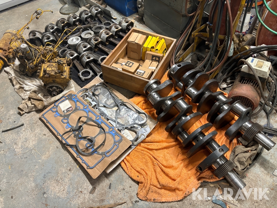 Drivaxlar och kolvar med tillbehör