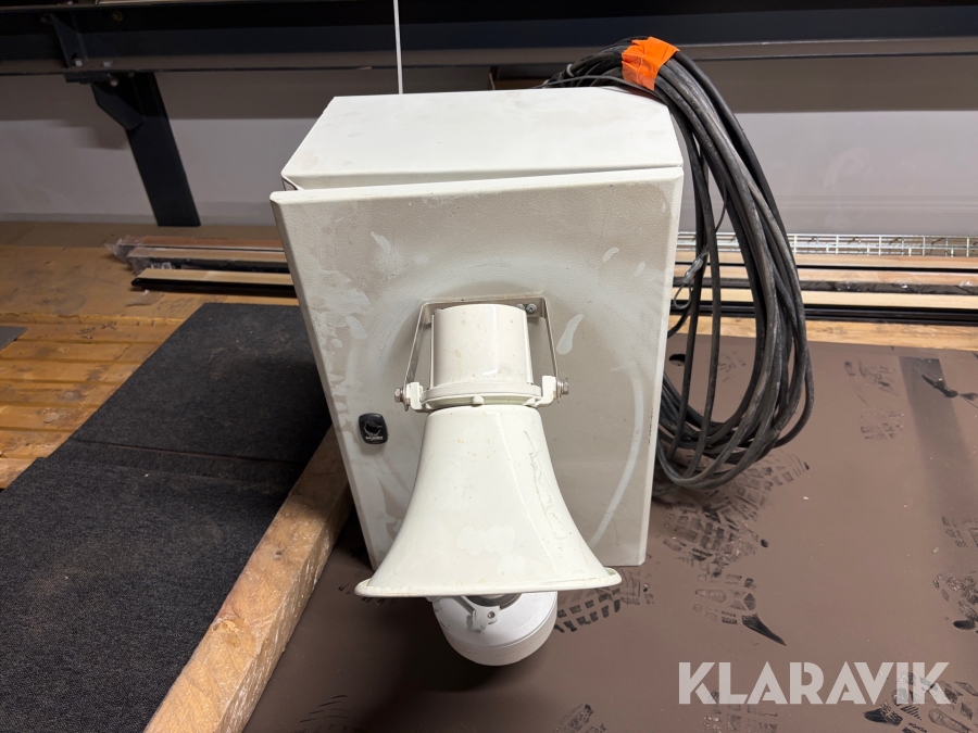 Larmskåp Schneider Electric med siren, övervakningskamera samt 4G modem