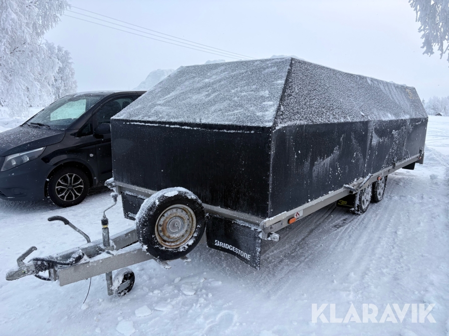 Personbilssläp med kåpa 3S Alutrailers Säker Stark Stabil