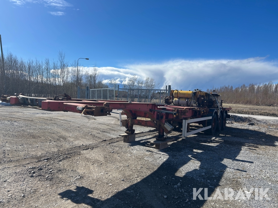Släp / Containerchassie Schweriner CS 40 G