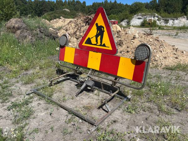 Portabel Vägarbetesskylt