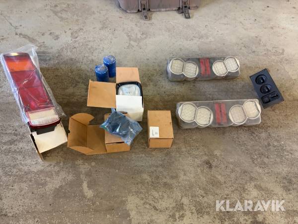 Belysning, ventiler, filter med mera Scania/Volvo