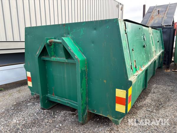 Sopcontainer på lastväxlarram