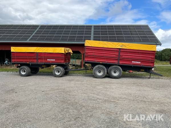 Spannmålskärra & spannmålsvagn Weckman 17+11ton