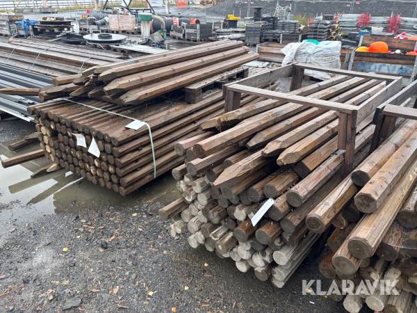 Impregnerade stolpar 80x3000 & 80x2500mm