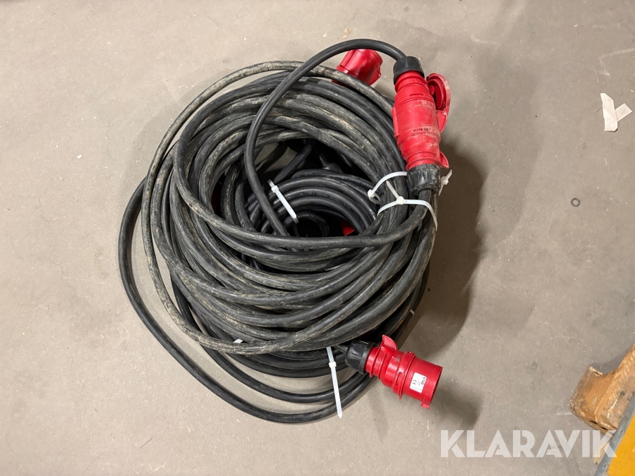 3 fas kabel 32A 25M 3st