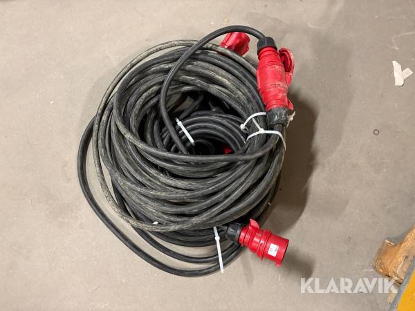 3 fas kabel 32A 25M 3st