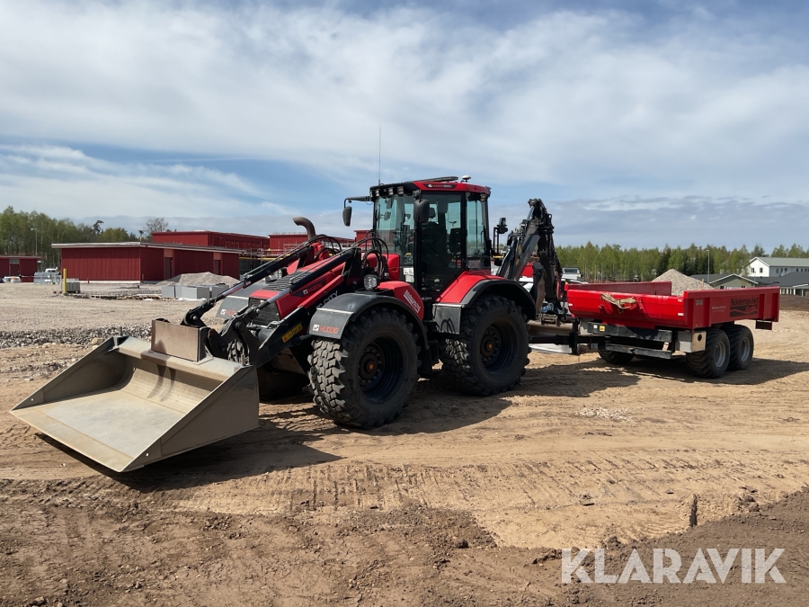 Grävlastare Huddig 1260E med waldung kärra 9-ton