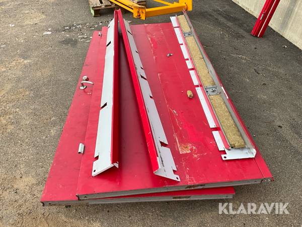 Branddörr dubbeldörr Daloc S20 med karm