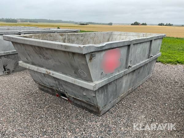 Syrafast / rostfri container Frinab 10m3