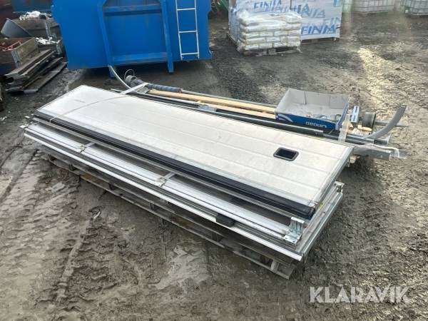 Takskjutport Lindab 3x3 m utan motor