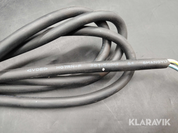 Anslutningskabel BS Plug, 2 m, 3G1,5 mm², 20 st