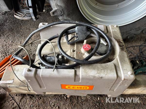 Mobil dieseltank med pump Cemo 125 liter