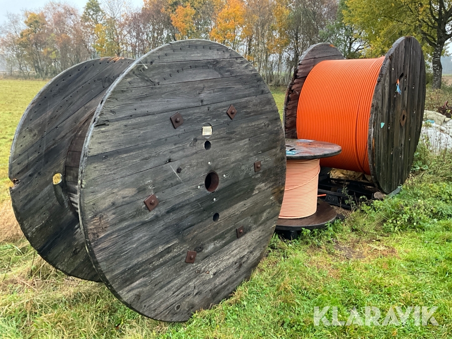 Fiberkabel Hexatronic med kabeltrummor