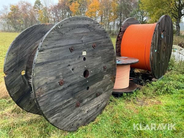 Fiberkabel Hexatronic med kabeltrummor