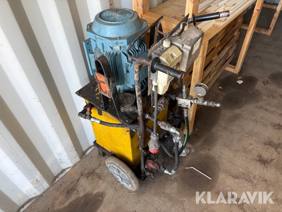 Diverse hydraulaggregat och maskiner