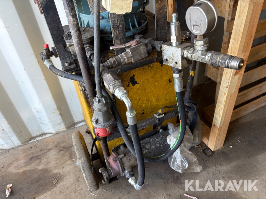 Diverse hydraulaggregat och maskiner