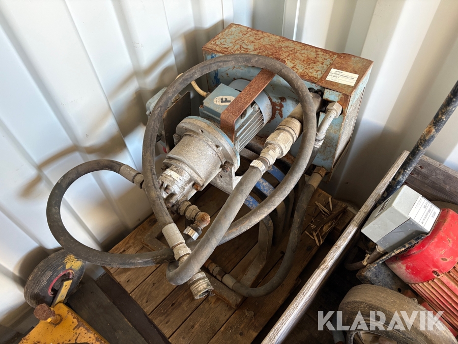 Diverse hydraulaggregat och maskiner